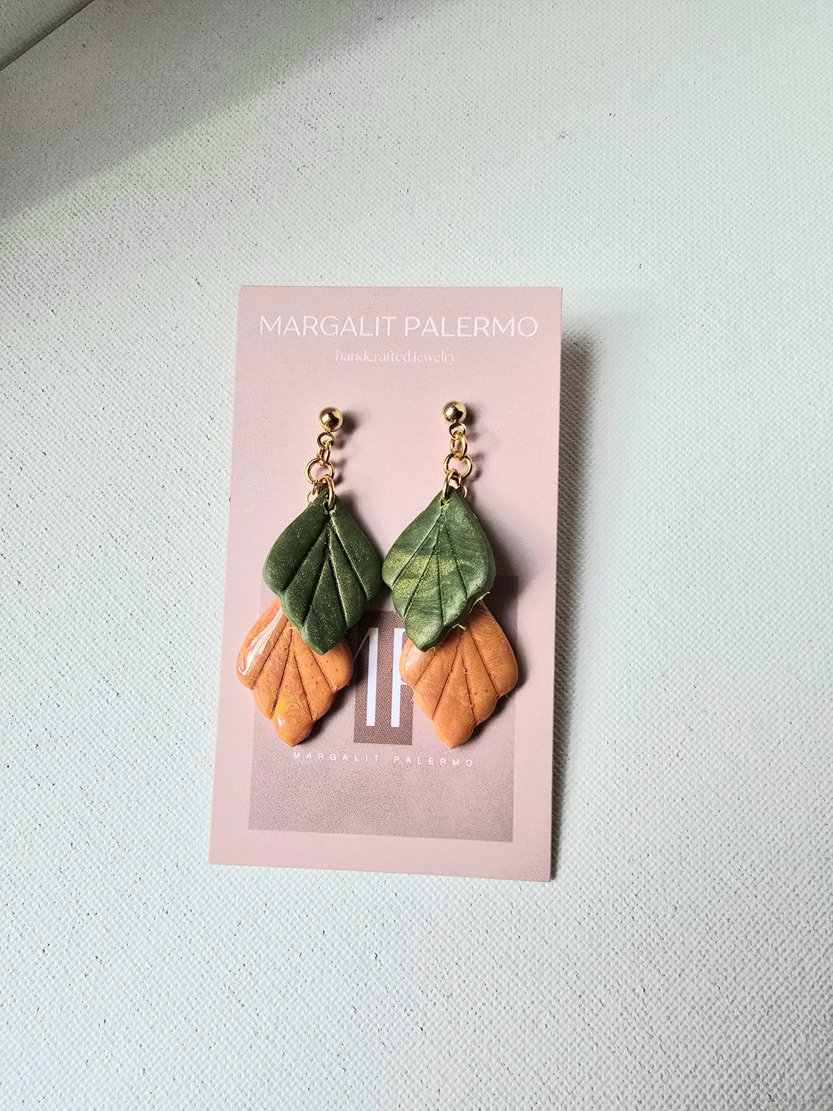 Polymer Clay Earrings--Autumn Dangles