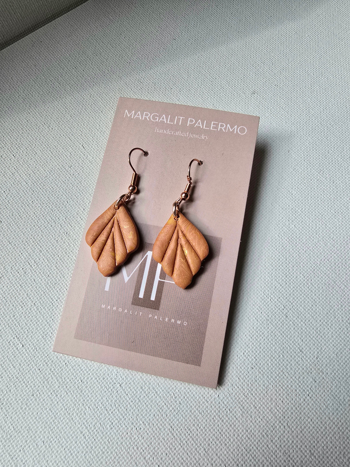 Polymer Clay Earrings--Autumn Leaves