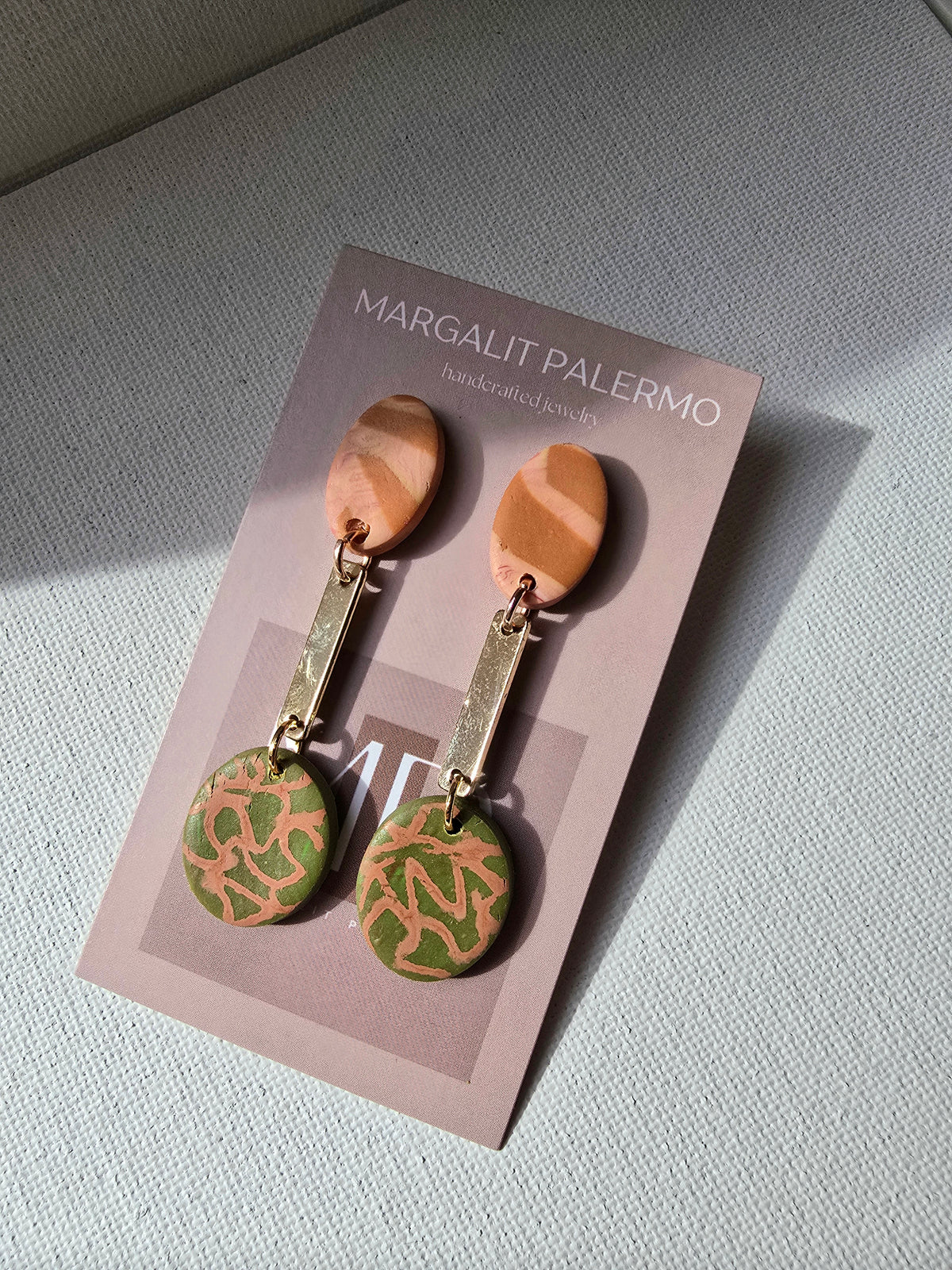 Polymer Clay Earrings--Fall Inpired Dangles