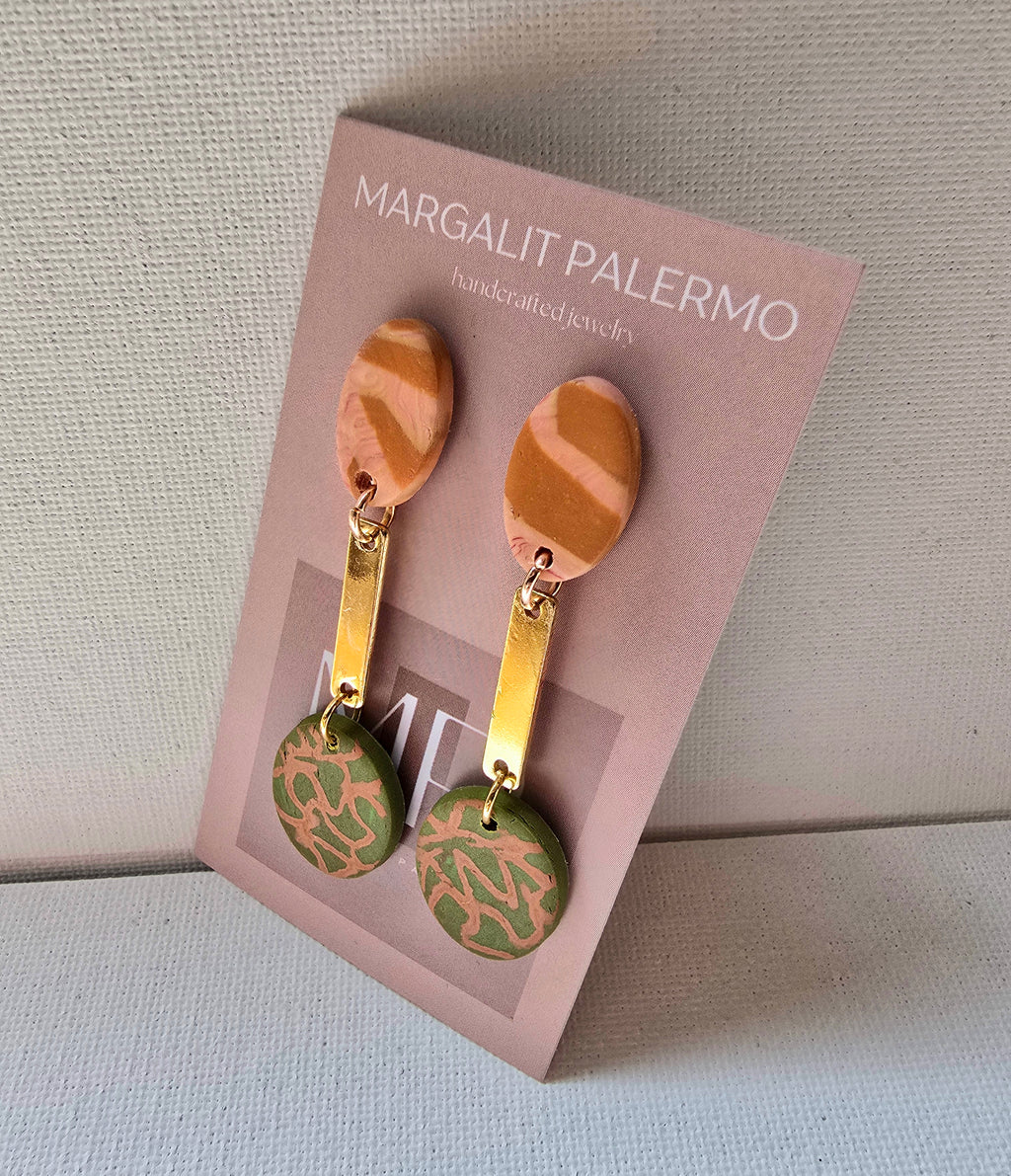 Polymer Clay Earrings--Fall Inpired Dangles