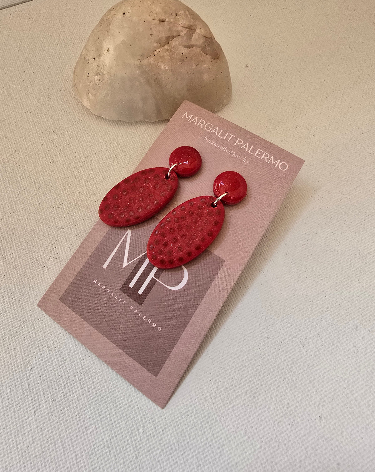 Polymer Clay Earrings--Petite Holiday Inspired Dangles