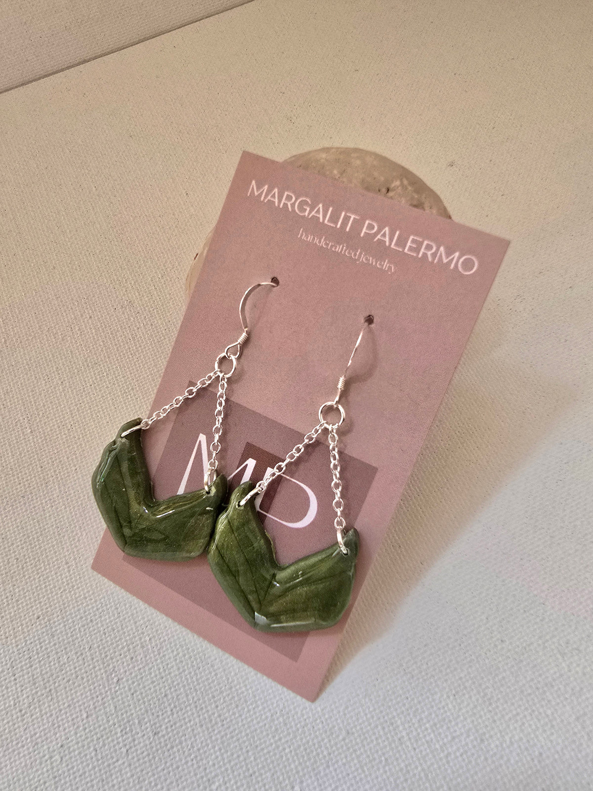 Polymer Clay--Holiday Leaf Chandelier