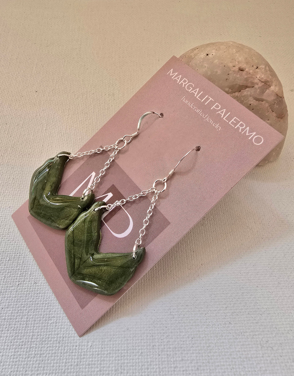 Polymer Clay--Holiday Leaf Chandelier