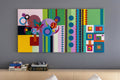 "Planets Above" Abstract Contemporary Acrylic on Canvas 24x36 inch